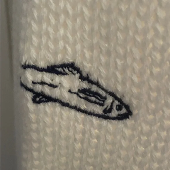 J. Crew Cream Cardigan with Nautical Embroidery - Picture 4 of 7